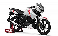 TVS Apache RTR White Race Edition pictures