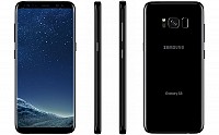 Samsung Galaxy S8 Midnight Black Front,Back And Side pictures