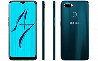 Oppo A7 Front, Side and Back pictures