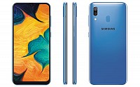 Samsung Galaxy A30 Front, Side and Back pictures
