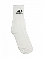 Adidas Unisex White Adicrew socks02