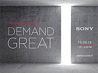Sony Event on October 9: You Are Invited to Demand Great