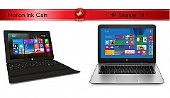 Notion Ink Cain and HP Stream 14:  Best Laptops Under Rs. 20,000 in 2014