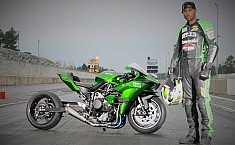 Kawasaki Ninja H2R Embodiment as Drag Bike