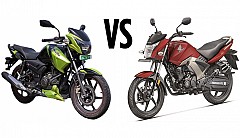 TVS Apache RTR 160 vs Honda CB Unicorn 160 CBS