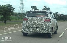 Facelifted Mahindra KUV100 Spied Testing in India