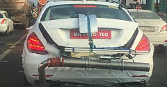 Mercedes-Benz S-Class Facelift Caught While Emissions Testing In India
