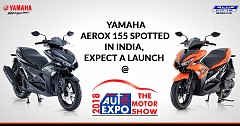 Yamaha Aerox 155 Spotted In India, Expect A Launch At Auto Expo 2018
