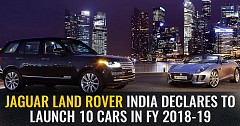 Jaguar Land Rover India Declares To Launch 10 Cars In FY 2018-19