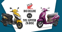 2018 Honda Dio Deluxe Vs TVS Jupiter ZX-Disc: Competition Check