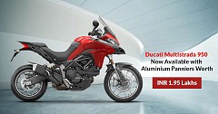 Ducati Multistrada 950 Now Available with Aluminium Panniers Worth INR 1.95 Lakhs