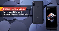 Xiaomi Sold 5 Million Units of Redmi Note 5 Series in India