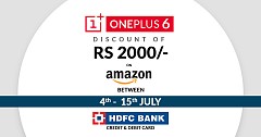 OnePlus 6 Listed With Discount of Rs 2000 on Amazon India