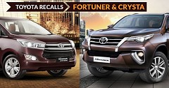 Toyota Recalls Fortuner And Innova Crysta Voluntarily