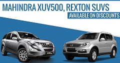 Pre-Facelift Mahindra XUV500, Rexton SUVs Available On Discounts