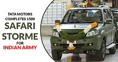 Tata Motors Completes 1500 Safari Storme GS800 4x4 SUV For Indian Army