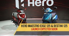 Hero Maestro Edge 125 and Destini 125 to Launch in Diwali 2018