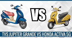 Specs Comparo: TVS Jupiter Grande vs Honda Activa 5G