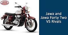 Price Based Comparison of Jawa and Jawa Forty Two Vs Rivals