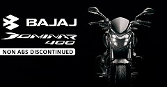 Bajaj Dominar 400 Non-ABS Retires Now ABS only Version Launch in March 2019