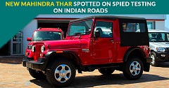 New Mahindra Thar Spotted While Testing on the Roads of India