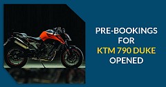 Pre-Bookings For KTM 790 Duke Opened, Pay a Token Amount of INR 30K