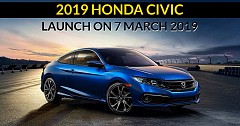 2019 Honda Civic All Set To Launch on March 7 in India
