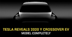 2020 Tesla Reveals the Model Y Crossover EV Completely