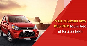 Maruti Suzuki launched its first BS6 S-CNG Alto with a starting price of  Rs. 4.33 lakh only