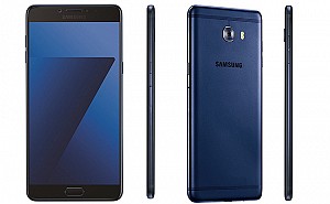Samsung Galaxy C7 Pro Navy Blue Front,Back And Side