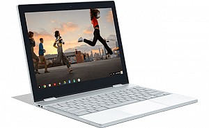 Google Pixelbook Silver Front And Side