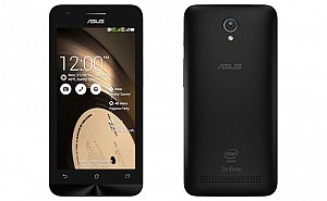Asus ZenFone C ZC451CG Charcoal Black Front And Back