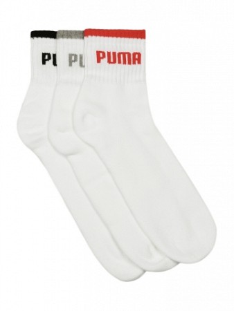 Puma Men White Pack of 3 Socks