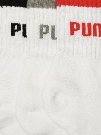 Puma Men White Pack of 3 Socks