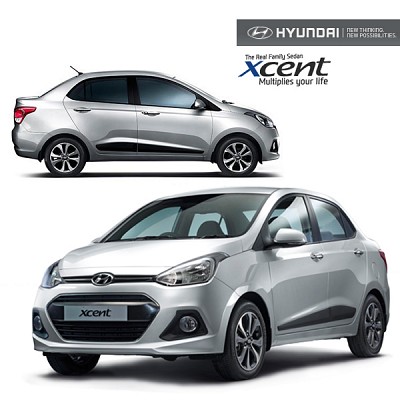 Hyundai Xcent White Color