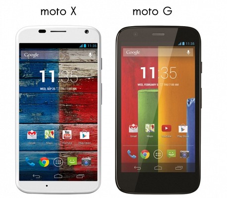 Moto X and Moto G