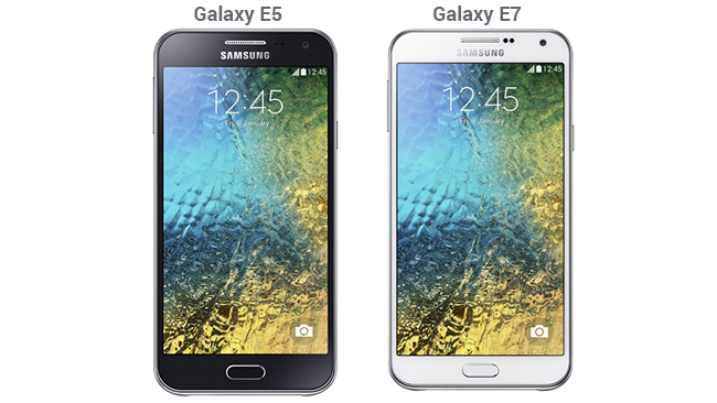 Samsung Galaxy E5 and Galaxy E7 