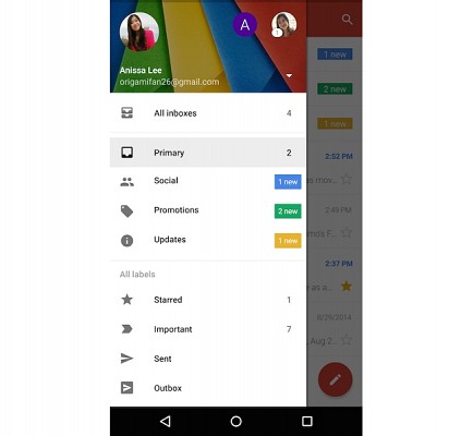 Gmail App Update with All Inbox