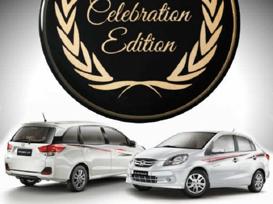 Honda Amaze and Mobilio Celebration Edition