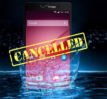 Sony Xperia Z4v canceled