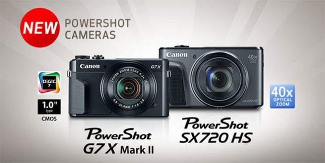 Canon Unveils 2 New PowerShot Cameras: The G7 X Mark II and SX720 HS