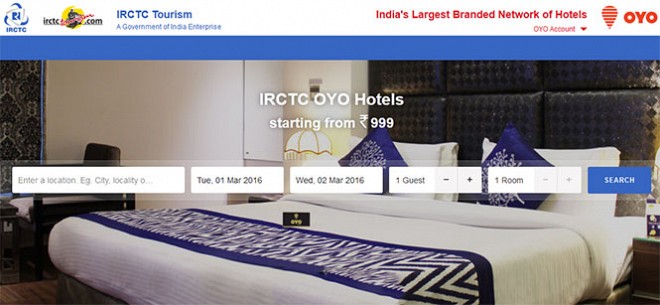 IRCTC Partnered With Oyo Rooms To Offer Room Bookings To Passengers