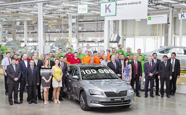 Skoda Completes 100,000 units Production of the Ongoing Skoda Superb 