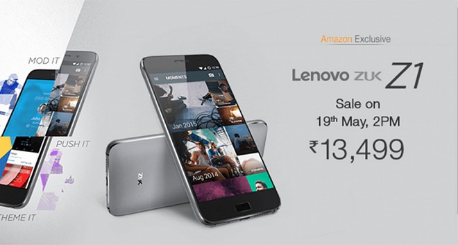 Lenovo Zuk Z1 first flash sale today on Amazon India