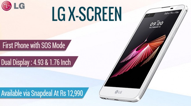 LG India reveals LG X Screen with dual display for Rs 12,990