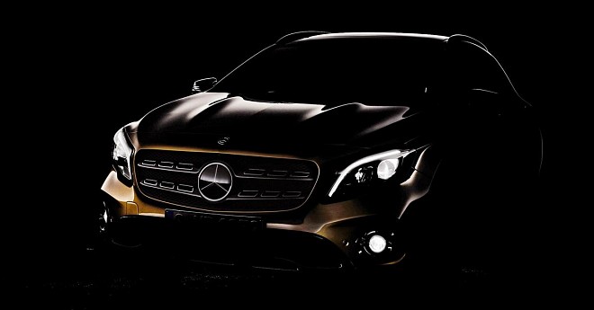  2017 Mercedes GLA Facelift Teaser Image