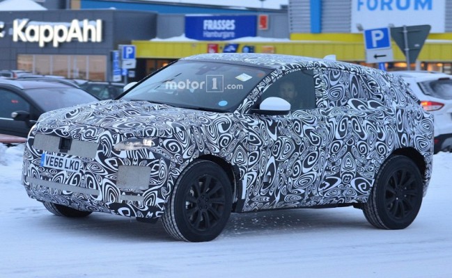 Camouflaged Jaguar E-Pace Compact Crossover Spotted testing