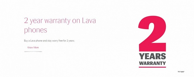 Lava Comes Up With 2-Year Warranty Scheme For Mobiles