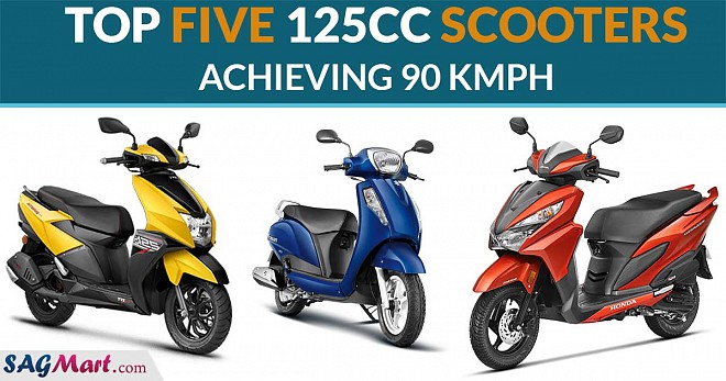 Top Five 125cc Scooters Achieving 90 KMPH