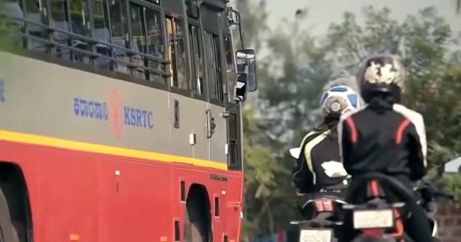 KRSTC to Educate Two Wheeler Riders While Riding Close to Buses